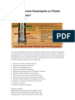 ¿Qué Funciones Desempeña Un Fluido de Perforación - PERFORADOR 2.0