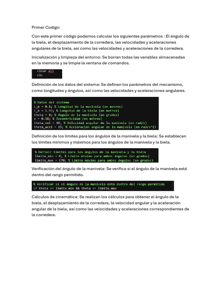 Primer Codigo | PDF | Aceleración | Ángulo