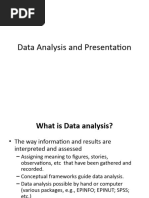 Week 12 Data Analysis and Presentation