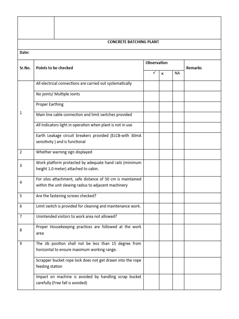 CONCRETE BATCHING PLANT OPERATION MANUAL visual data 4