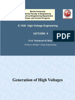 LECTUERE 6 E 1530 High Voltage Engineering