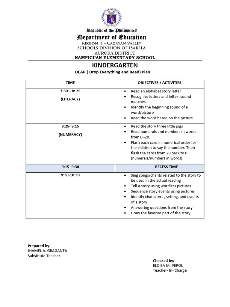 Dear Plan | PDF