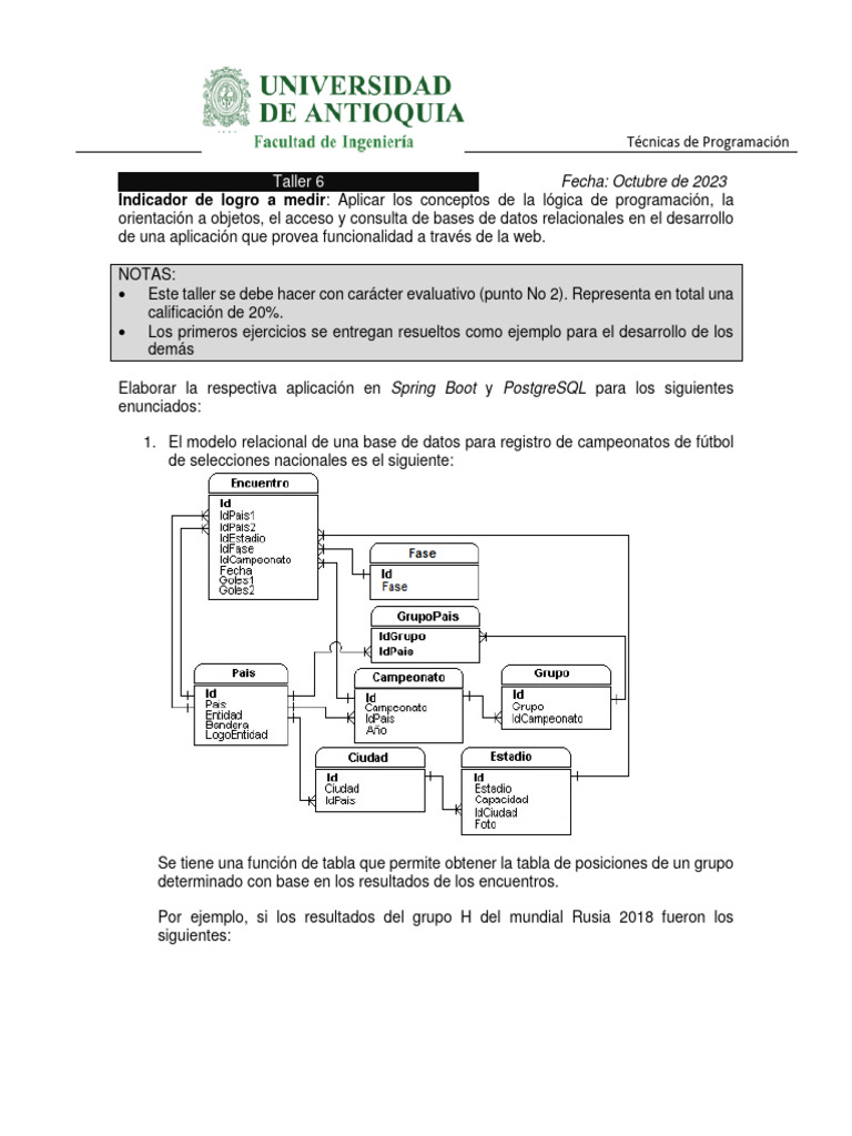 Taller de Programación: API en Spring Boot | PDF | Spring Framework | Json