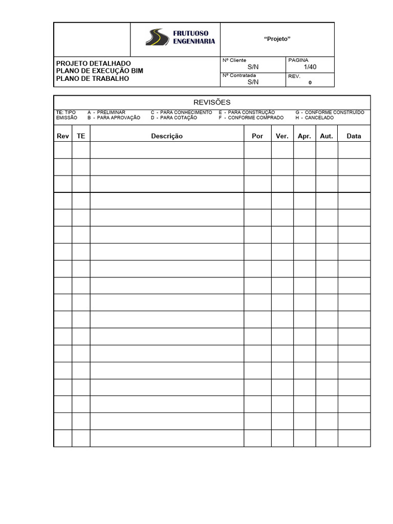 Plano de Execução BIM Modelo | PDF | BIM | Engenharia