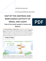 Assyrian & Babylonian Captivity & Exile of Israel & Judah Map