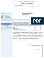 Attestation Fiscale 2023: Micro-Entrepreneur