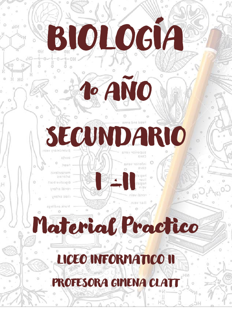 Material Practico Biologia 1er Año Profesora Gimena Clatt 2024 | PDF ...