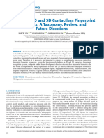 A Survey on 2D and 3D Contactless Fingerprint Biometrics a Taxonomy Review and Future Directions