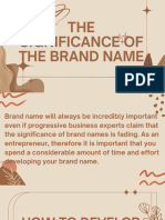 The Significance of the Brand Name (1)