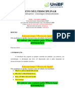 Modelo de Projeto Multidisciplinar