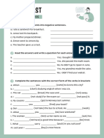  Simple Past Grammar Practice Worksheet