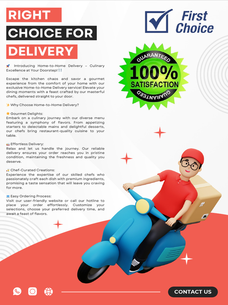 Gourmet Home Delivery Service | PDF