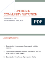 Chapter 1O Opportunities in Community Nutrition 