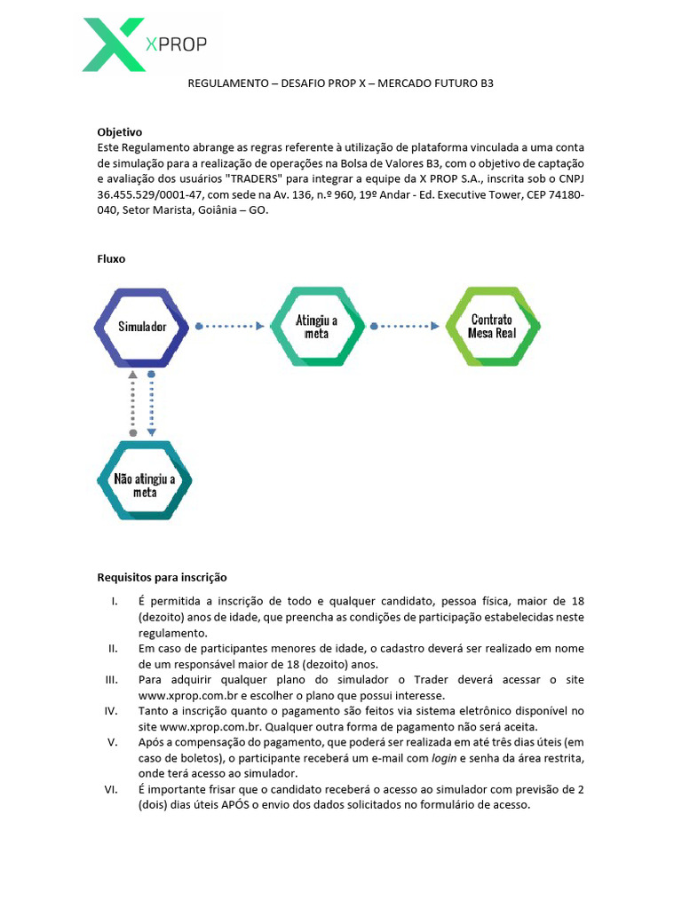 Regulamento do Desafio PROP X B3 | PDF | Despesa