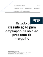 Descritivo Técnico Laudo de Área Classificada Para Sala de Mergulho