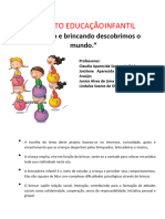 PROJETO PARA A EDUCAÇÃO INFANTIL