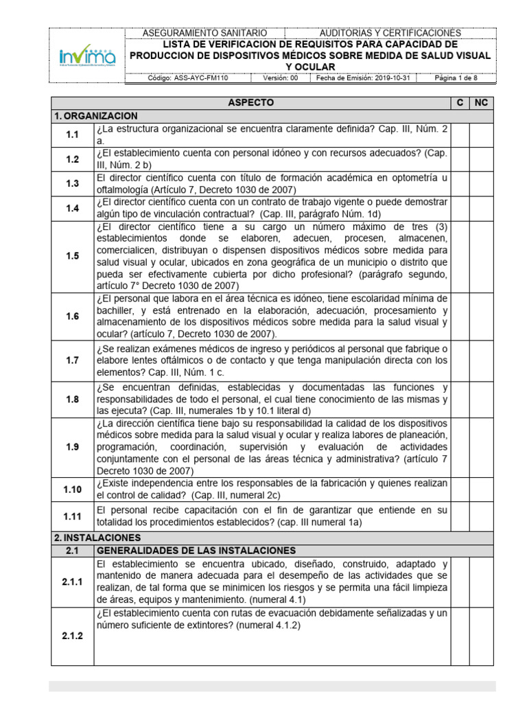 Ass Ayc Fm110 | PDF | Residuos | Dispositivo médico
