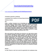 Armamento, Genocidio y Pandemia La Apoteosis de La Muerte en La IGM