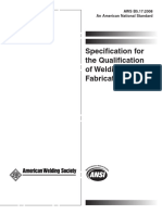 AWS B5.17-2008 Specification For The Qualification Ofwelding Fabricators