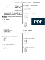 English Level Test Elementary A1_copy