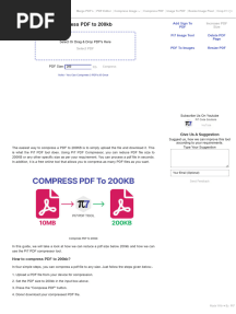 Compress PDF To 200kb - Pi7 PDF Compressor