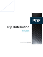 Trip Distribution Example solution