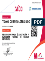 Curso Revalidación Anual (Capacitación y Evaluación Teórica en Manejo Defensivo) - Doc 44130018 - TICONA QUISPE OLGER GUIDO