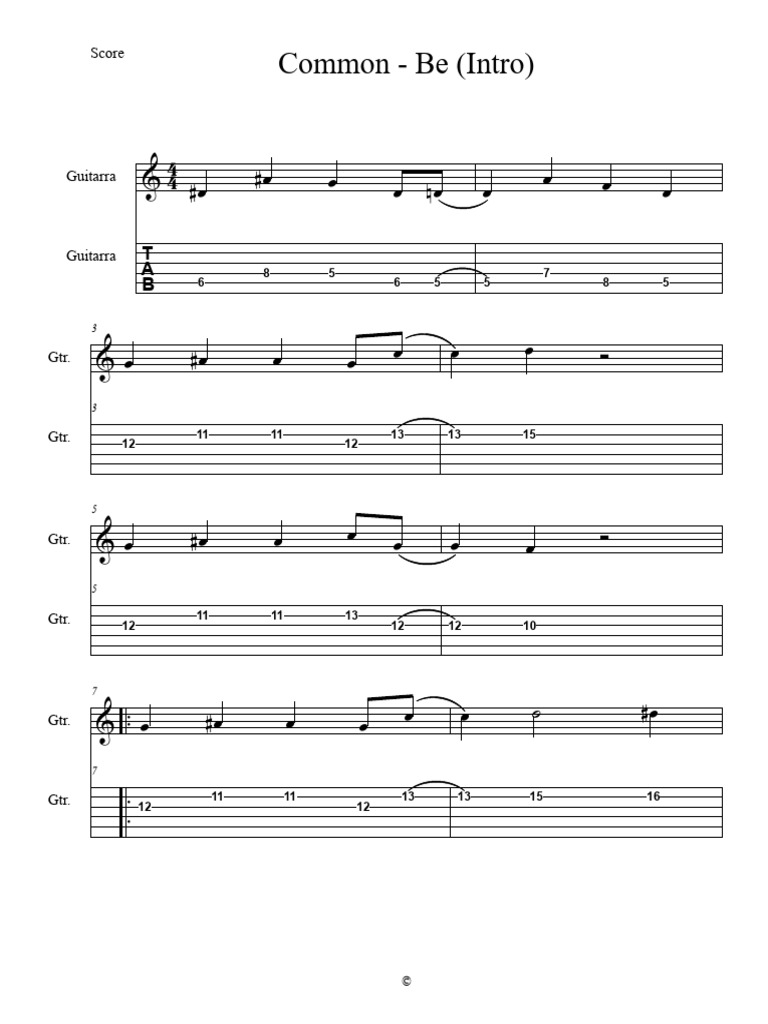 Guitar Tabs for 