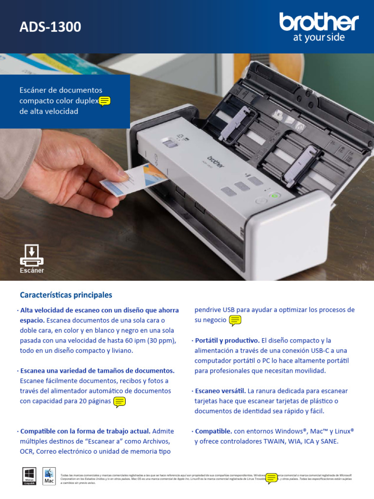 Ficha técnica ADS1300030424reeditado PDF Escáner de imagen