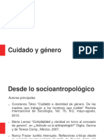 Cuidado y Género Antropología