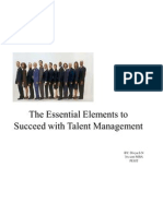 The Essential Elements To Succeed With Talent Management