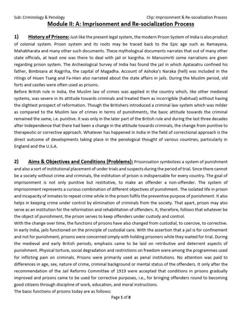 Imprisonment Download Free Pdf Prison Crimes