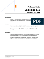 Encoder III vJ3 - 3 - XX Release Note