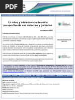 La Niñez y Adolescencia Desde La Perspectiva de Genero