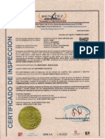 Certificado de Sany Sac220