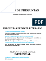 TIPOS DE PREGUNTAS-LIETERARIOS,INFERENCIALES,CRITICAS