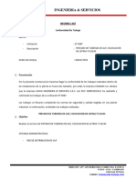 Informe J-487 PINTADO DE TUBERIAS DE GLP, COLOCACION DE LETRAS Y FLECAS