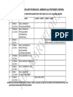 200L Tentative Second Semester Examination Time-Table 2022-2023 Academic Session