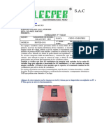 Cotizacion de Reparacion de 02 Variadores Solar Modelo PB37KH-G3-R de 37KW - IP65.