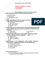 May 2024 Chaptr 7 Unit 4 Fiscal Policy PDF
