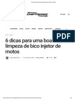 6 Dicas para Uma Boa Limpeza de Bico Injetor de Motos