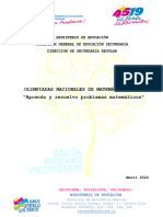 Pautas - Olimpiadas Nacionales de Matemáticas 2024