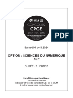 SUJET - Option SC Numérique (MPI)