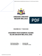 Enakmen Pentabiran Agama Islam (Negeri Melaka) 2002 Pages 1-50 - Flip PDF Download - Fliphtml5