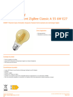 Fiche Produit Fiche Produit Smart+ Filament Zigbee Classic A 55 6W E27