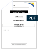 GEOGRAPHY P2 MEMO GR11 NOV2022 - Afrikaans Final