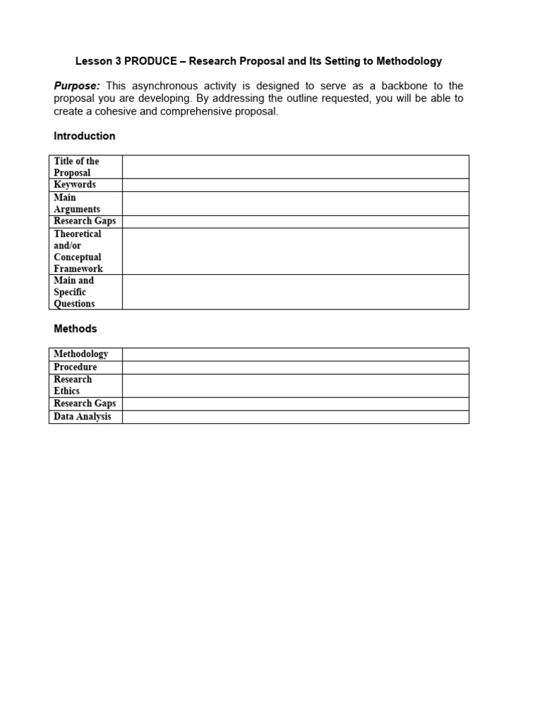 Research Proposal Methodology Guide | PDF