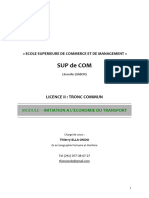 Cours D'économie Du Transport 2020 - 2021 (Récupération Automatique) (Récupération Automatique)