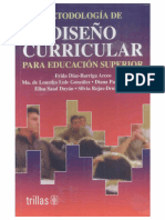 Díaz-Barriga, F. Metodología de Diseño Curricular para La Educación Superior - Text