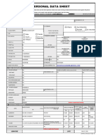 Personal Data Sheet